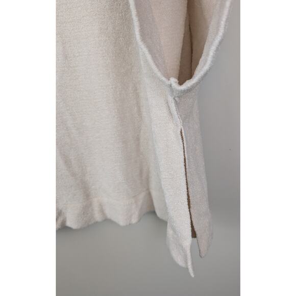 NWT Barefoot Dreams Cozychic Ultra Lite Cowlneck Poncho Ivory Sand S/M - Picture 8 of 9
